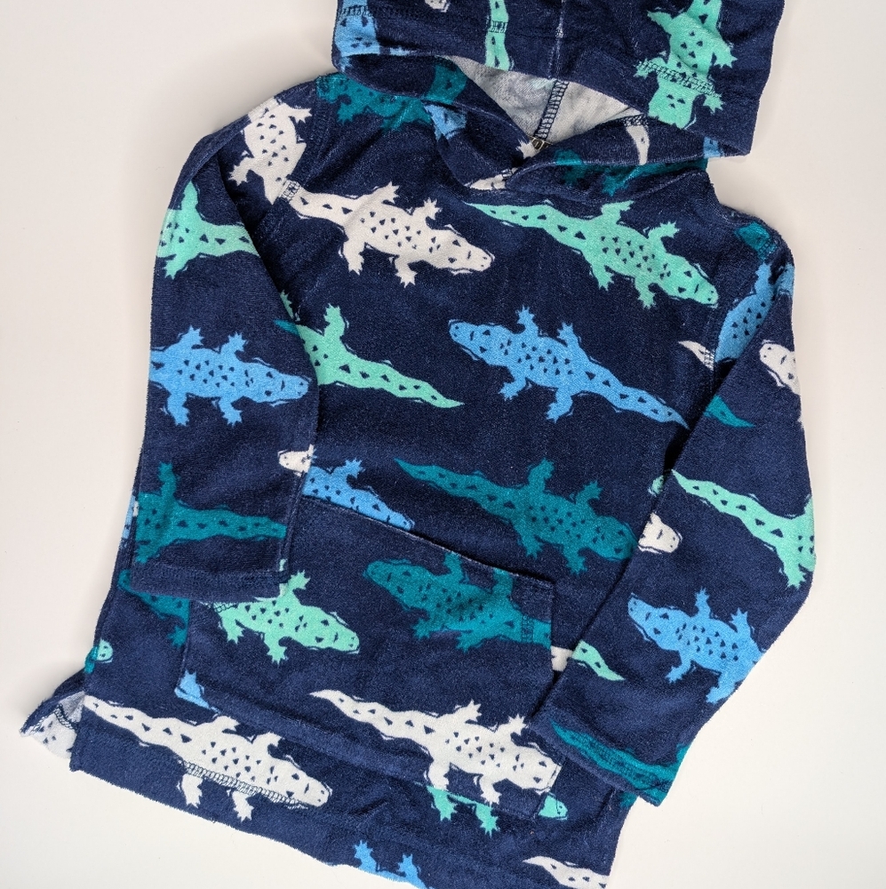 Wave Zone Vintage Alligator Terry‎ Towel Hoodie 24M